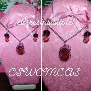 Princess 🌺 Handmade Necklace and Earrings Set